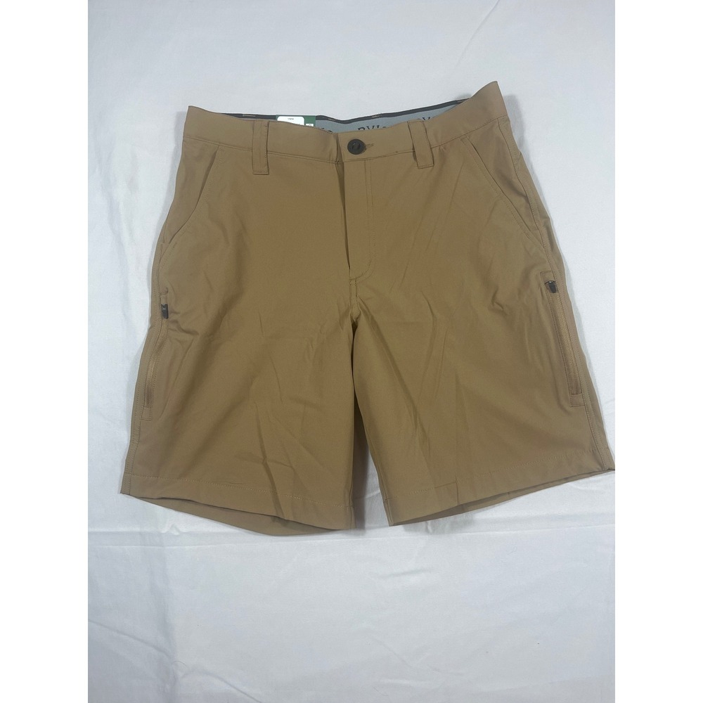 Orvis Mens Tech Shorts Khaki Tan 4-Way‎ Stretch Outdoor Hiking Size 30 NEW